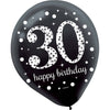 Sparkling Celebration "30Th Birthday" Latex Balloons