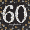 Sparkling Celebration 60Th Birthday Beverage Napkins