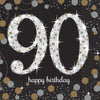 Sparkling Celebration 90Th Birthday Beverage Napkins