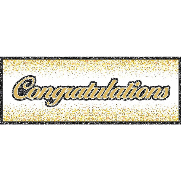 Sparkling Celebration Congrats Vinyl Banner