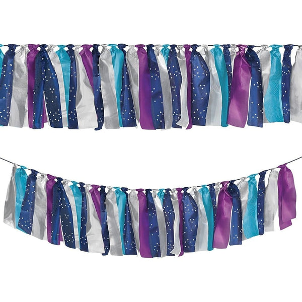 Sparkling Sapphire Ribbon Garland