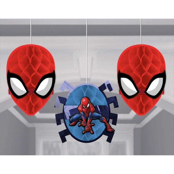 Spider-Man Tm Webbed Wonder Honeycomb Decorations