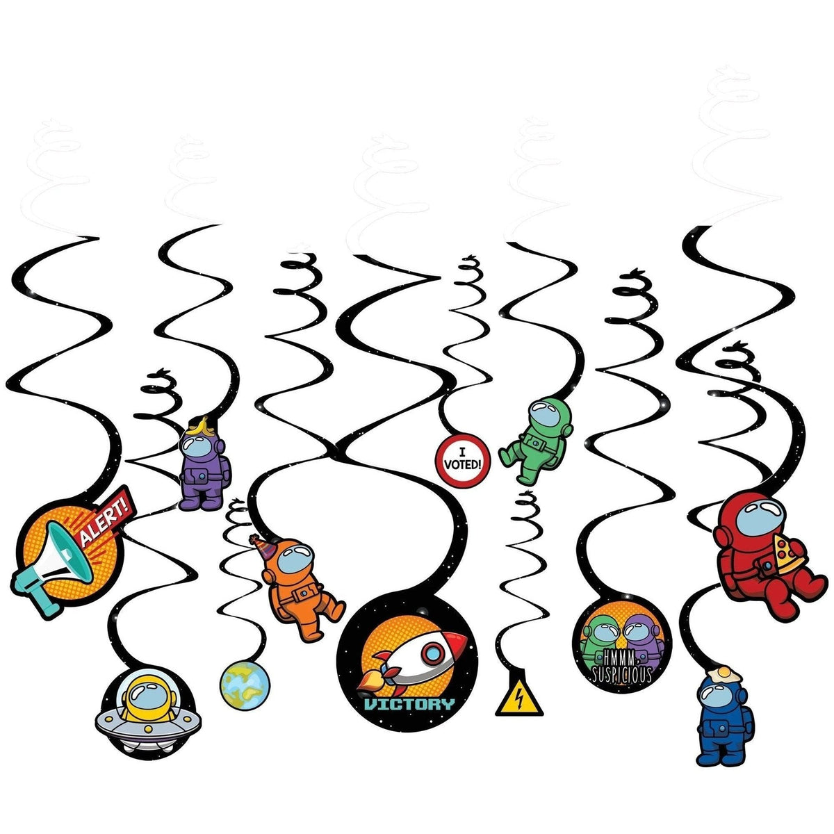 Spies In Space Swirl Descorations