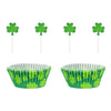 St Patrick's Day Cupcake Cases W/ Picks