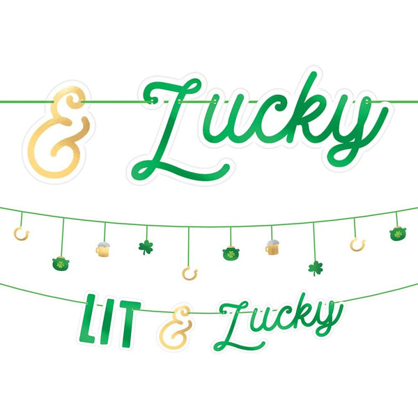 St. Patrick's Day Foil Letter Banner Pack