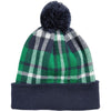 St. Patrick's Day Plaid Beanie - Green