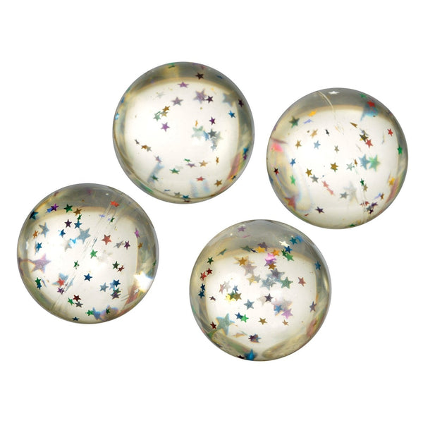 Star Glitter Bounce Ball High Count Favor