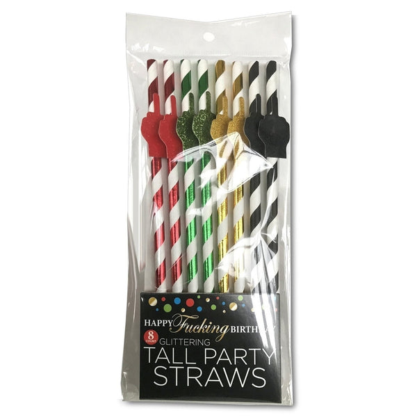 Straws - Happy F-Ing Birthday Tall