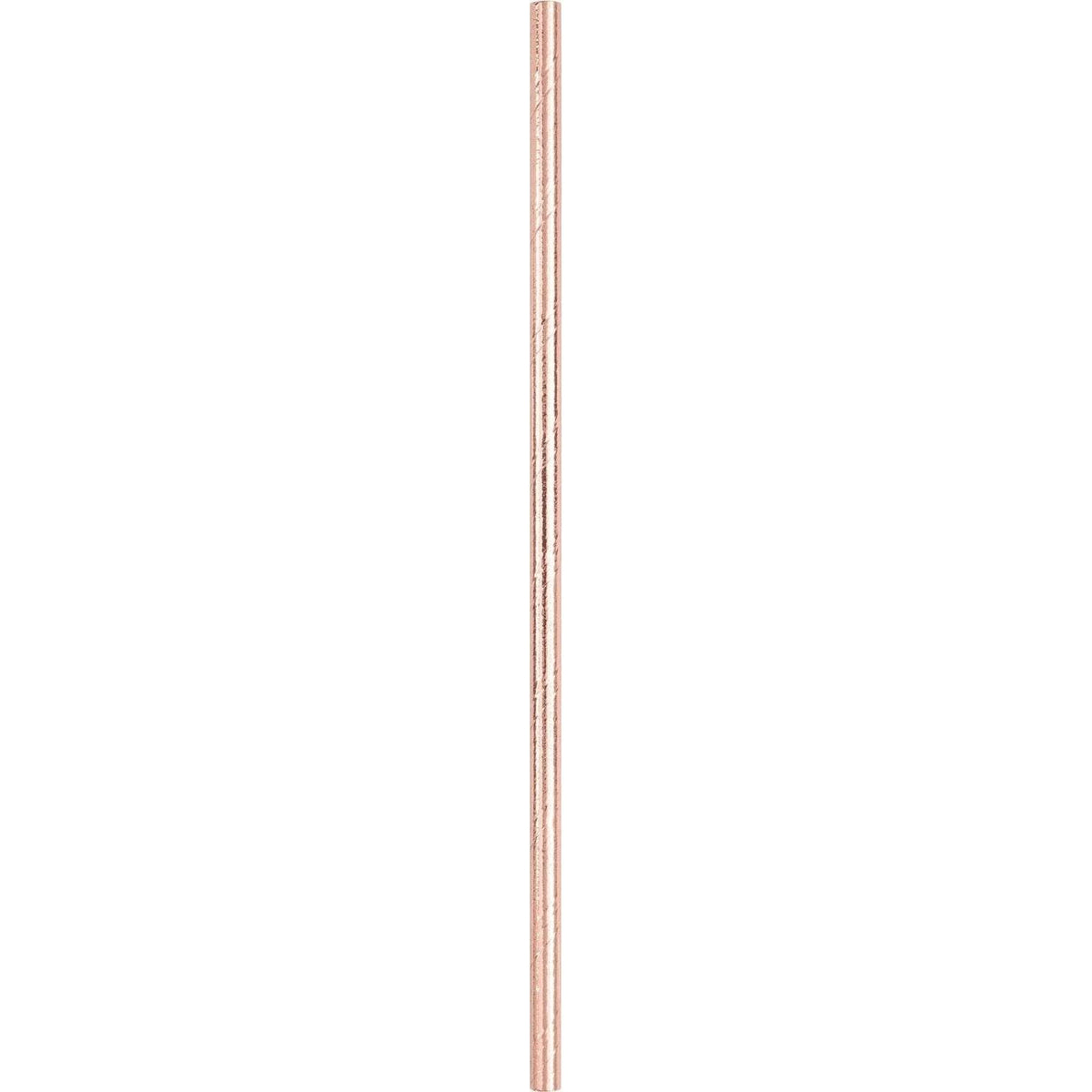 Foil Rose Gold Paper Straws, 10 Count