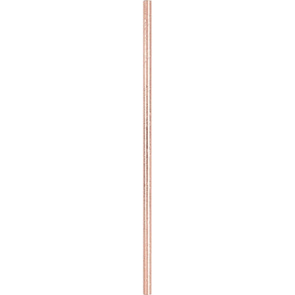 Foil Rose Gold Paper Straws, 10 Count