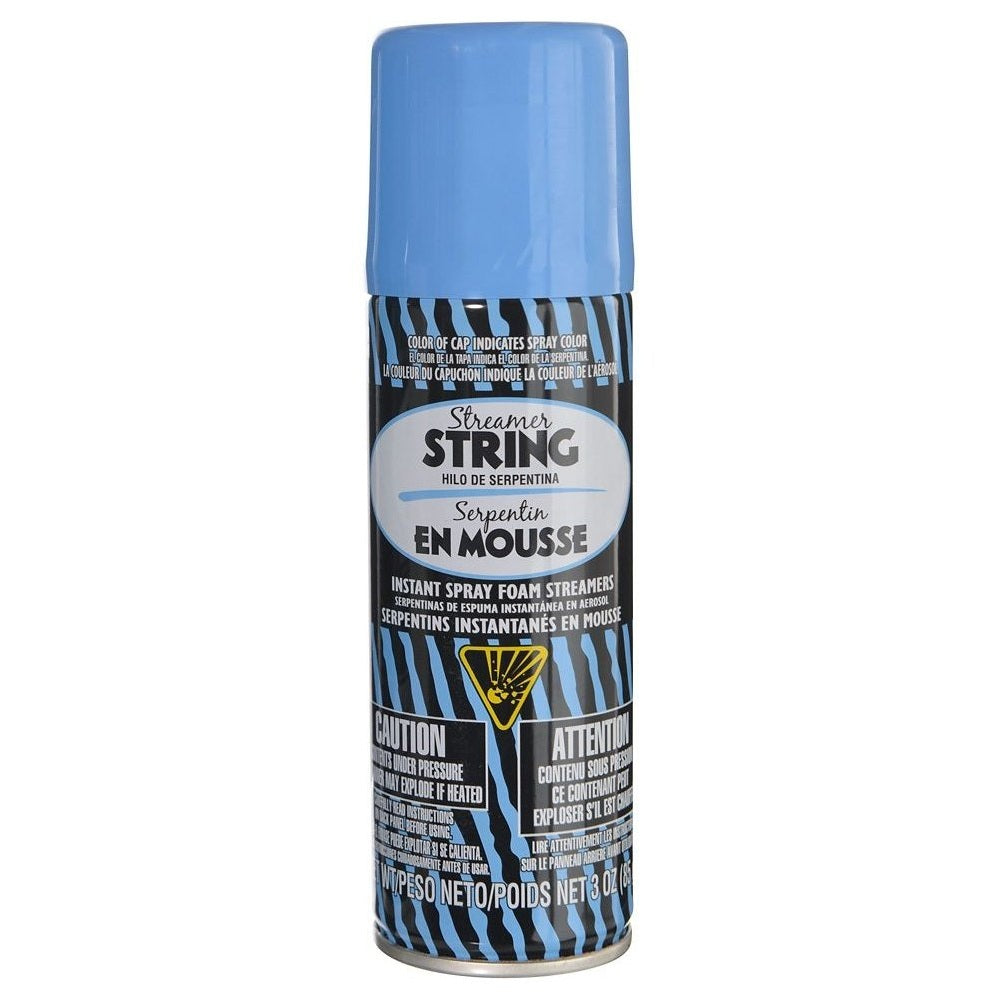 Streamer String - Light Blue Silly String / Fun String
