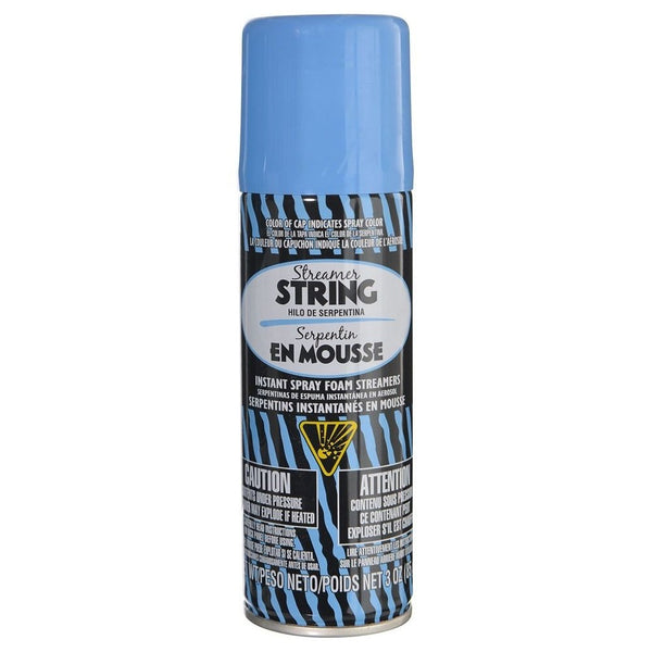 Streamer String - Light Blue Silly String / Fun String