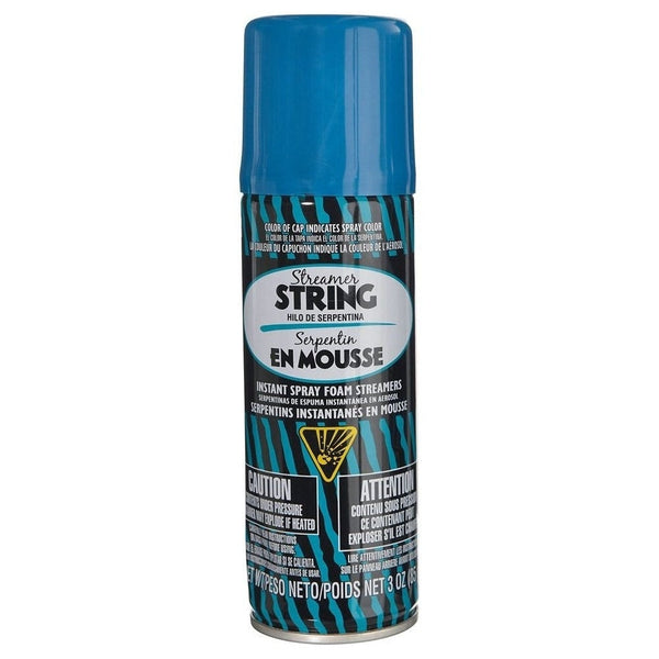 Streamer String - Turquoise Silly String / Fun String