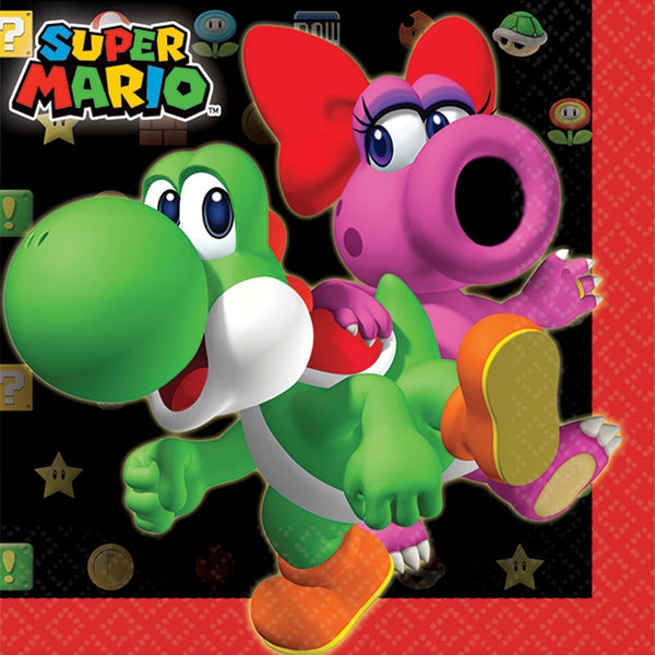 Super Mario Brothers Tm Beverage Napkins