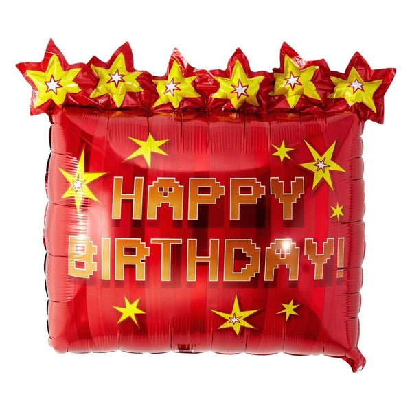Super Shape Foil Balloon Minecraft Style Tnt Party