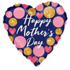 Mother's Day Super Shape Foil Balloon - Navy & Glitter Heart