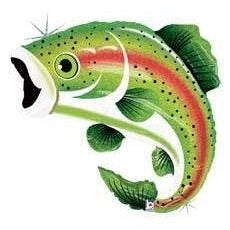 Super Shape Foil Balloon Rainbow Trout