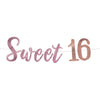 Sweet Sixteen Sequin Banner