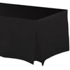 Tablefitters Tm Flannel-Backed Table Covers Jet Black