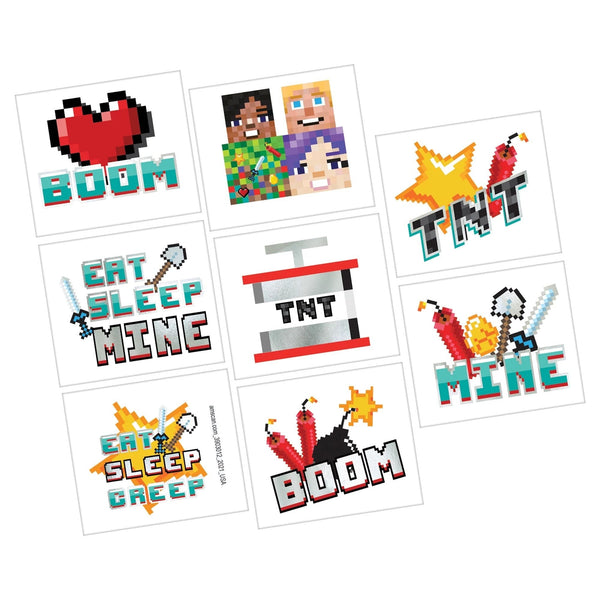Pixel Party Metallic Tattoos
