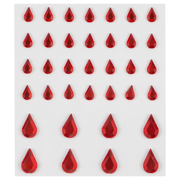 Tear Drop Jewels 36Pc Count
