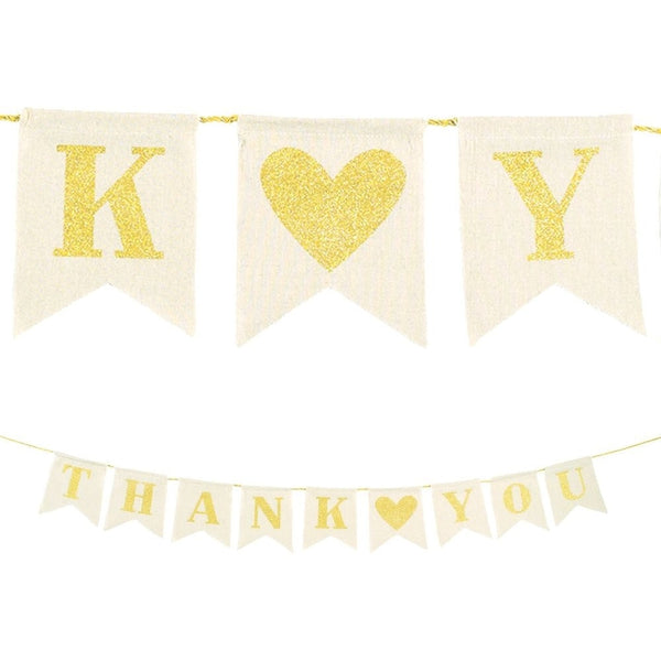 Thank You Canvas Pennant Banner