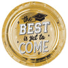 The Best Is Yet To Come Metallic Round Plates, 10 1/2"
