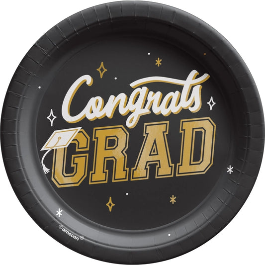 The Best Is Yet To Come Metallic Round Plates, 7"