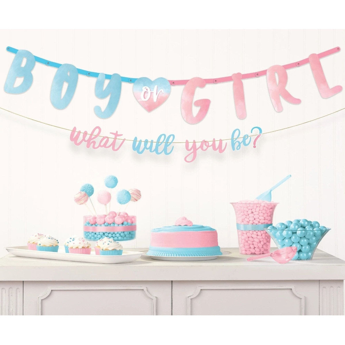 The Big Reveal Jumbo Letter Banner Kit