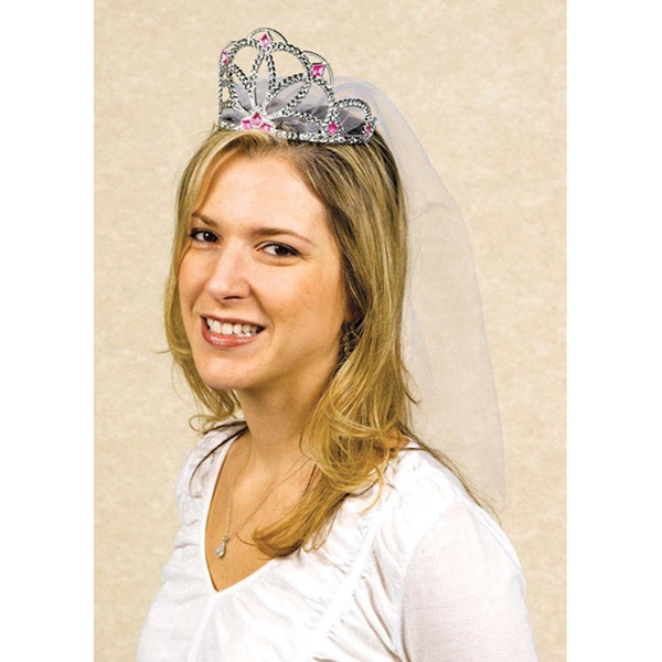 Bachelorette Tiara W/Veil