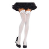 White Thigh Highs With White Satin Bow - Adult Standard