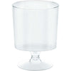 Tiny Pedestal Cup - Clear, Hi-Count.