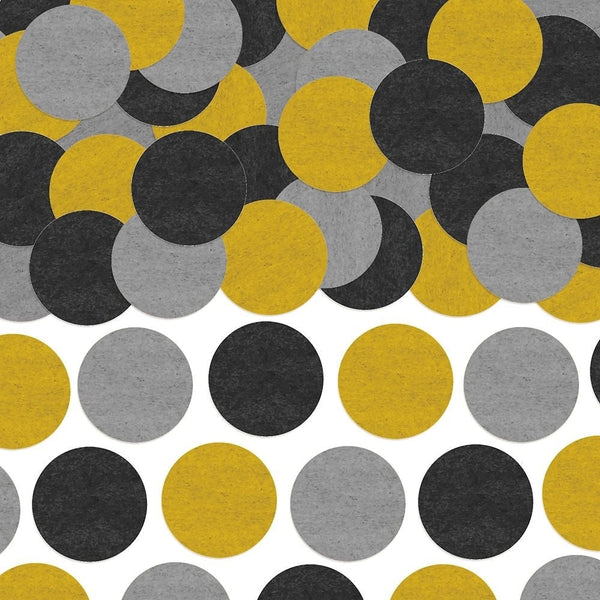 Tissue Paper Confetti - Black, Silver, Gold