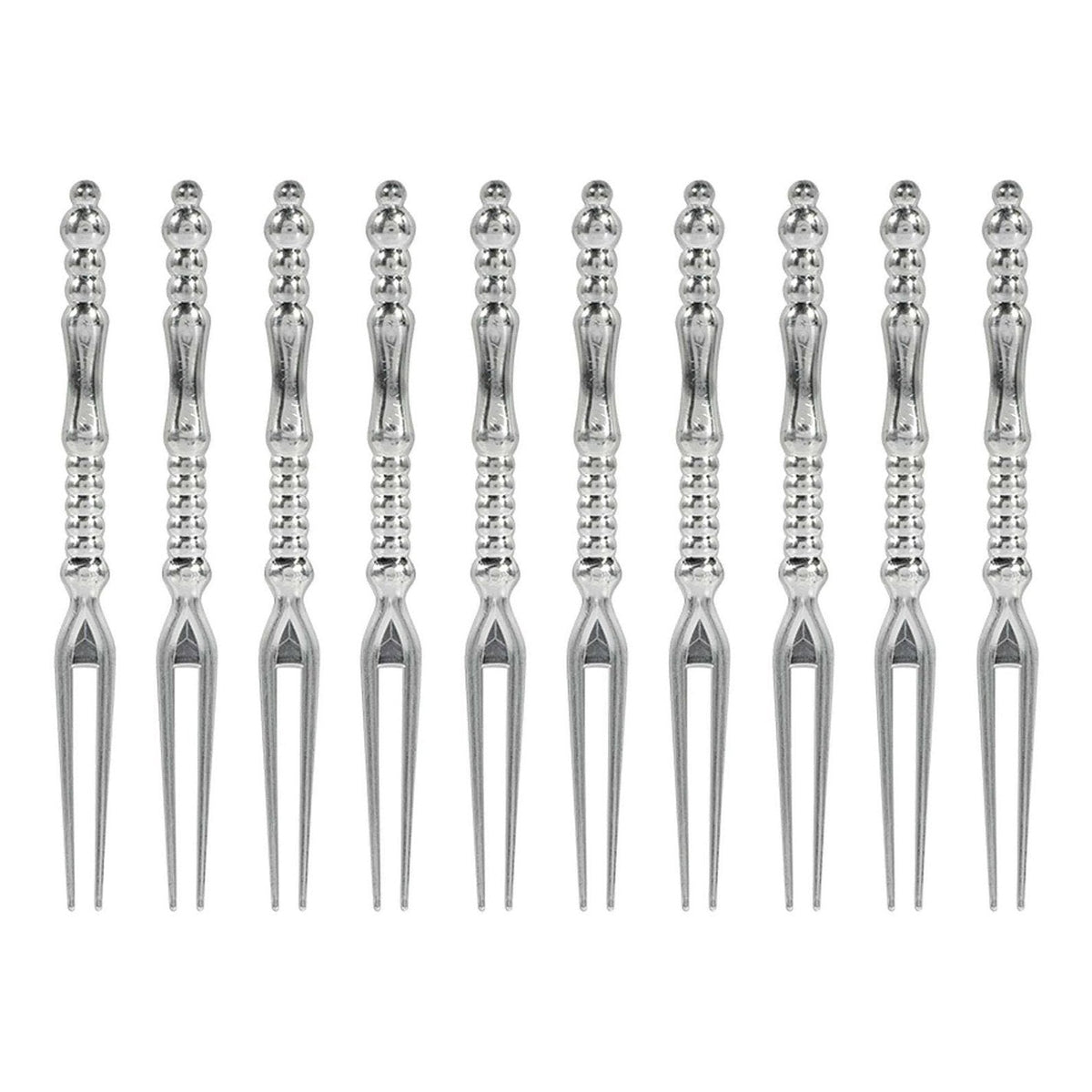 Translucent Pick Forks Hi-Count. - Silver