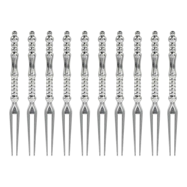 Translucent Pick Forks Hi-Count. - Silver