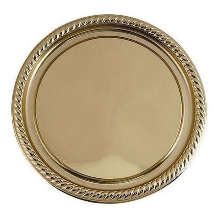 Tray - 16" Scallop Gold