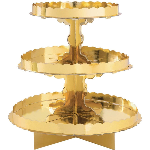 Treat Stand W/Border - Gold
