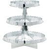 Treat Stand W/Border - Silver