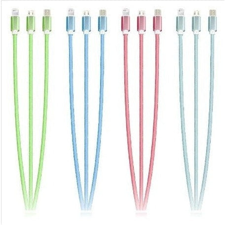 Triple Usb Glowing Charging Cable