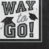 True To Your School Beverage Napkins - Silver