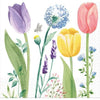 Tulip Garden Beverage Napkins
