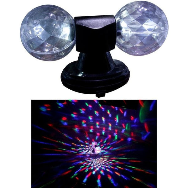 Twin Crystal Disco Ball Led Light