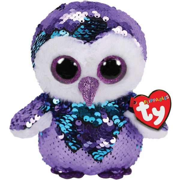 Ty - Flippable Moonlight Purple Sequin Owl Reg