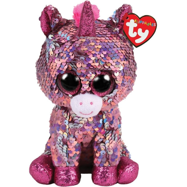 Ty - Flippable Sparkle Pink Sequin Unicorn Reg