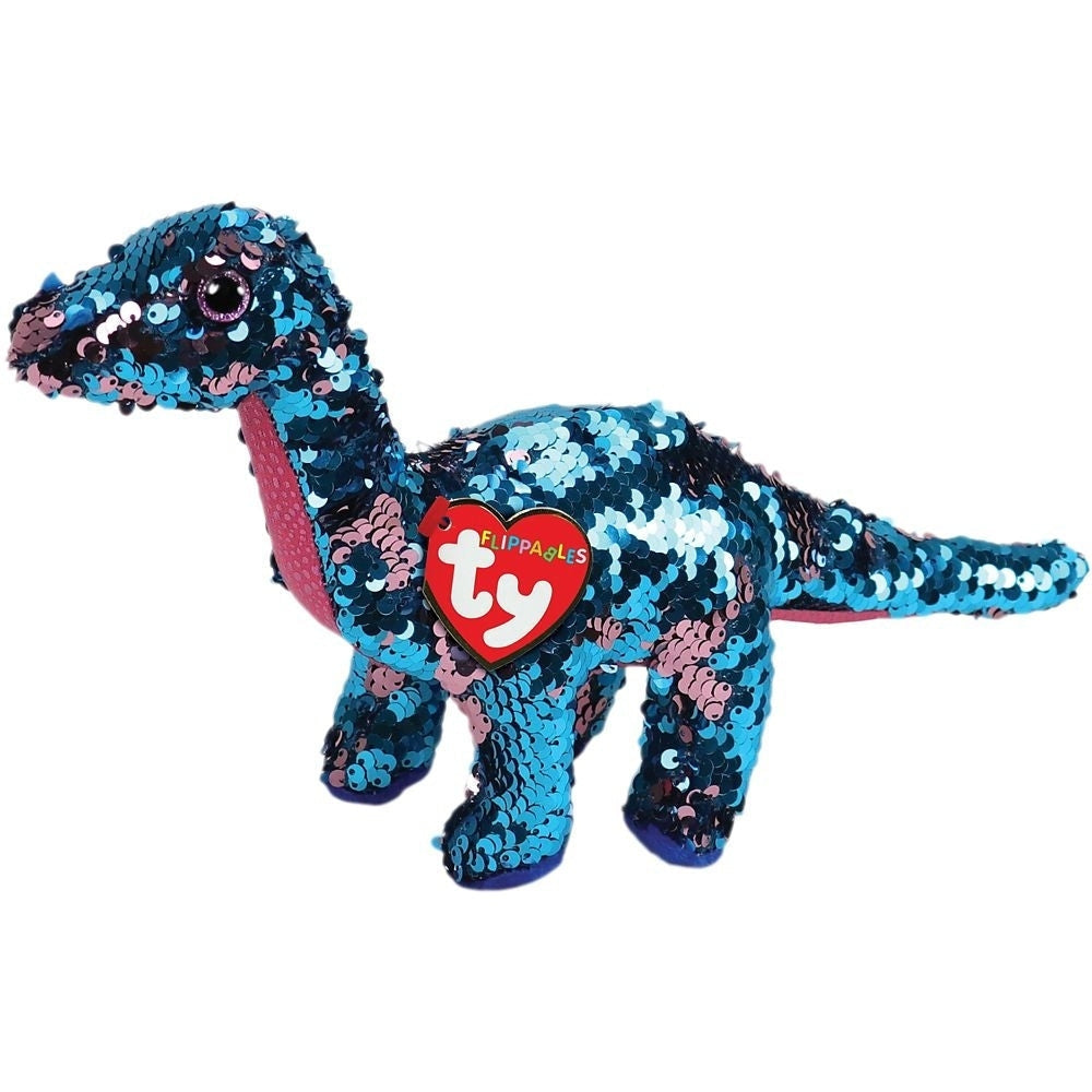 Ty - Flippable Tremor Aqua/Pink Sequin Dino Reg