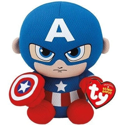 Ty - Licensed Beanie Baby Captain America