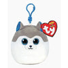 Ty - Squish Clip Husky Grey