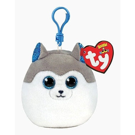 Ty - Squish Clip Husky Grey