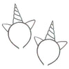 Unicorn Headbands Attached To Snap-On Headband