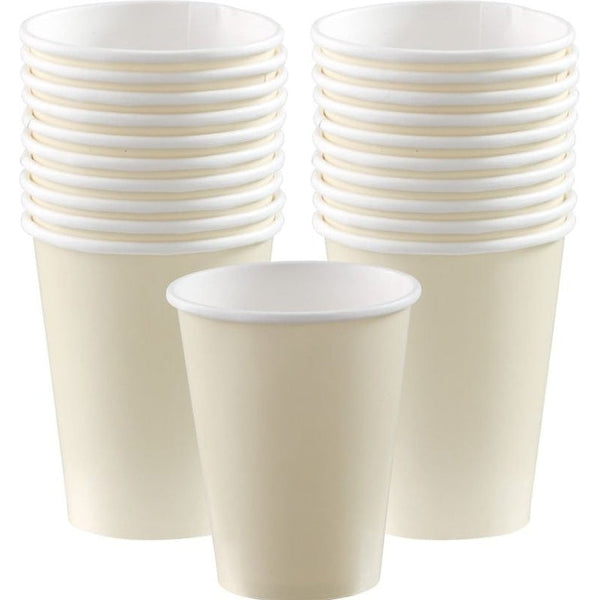 Vanilla Creme Paper Cups, 9Oz. 20 Count